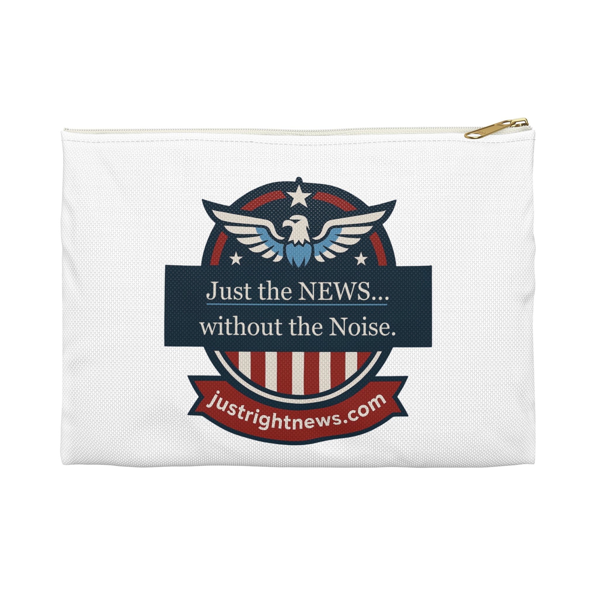 Accessory Pouch - ‘Just the NEWS… without the Noise’ Design, Perfect for Daily Use, Travel, Gifts, Organizing, School, and Work