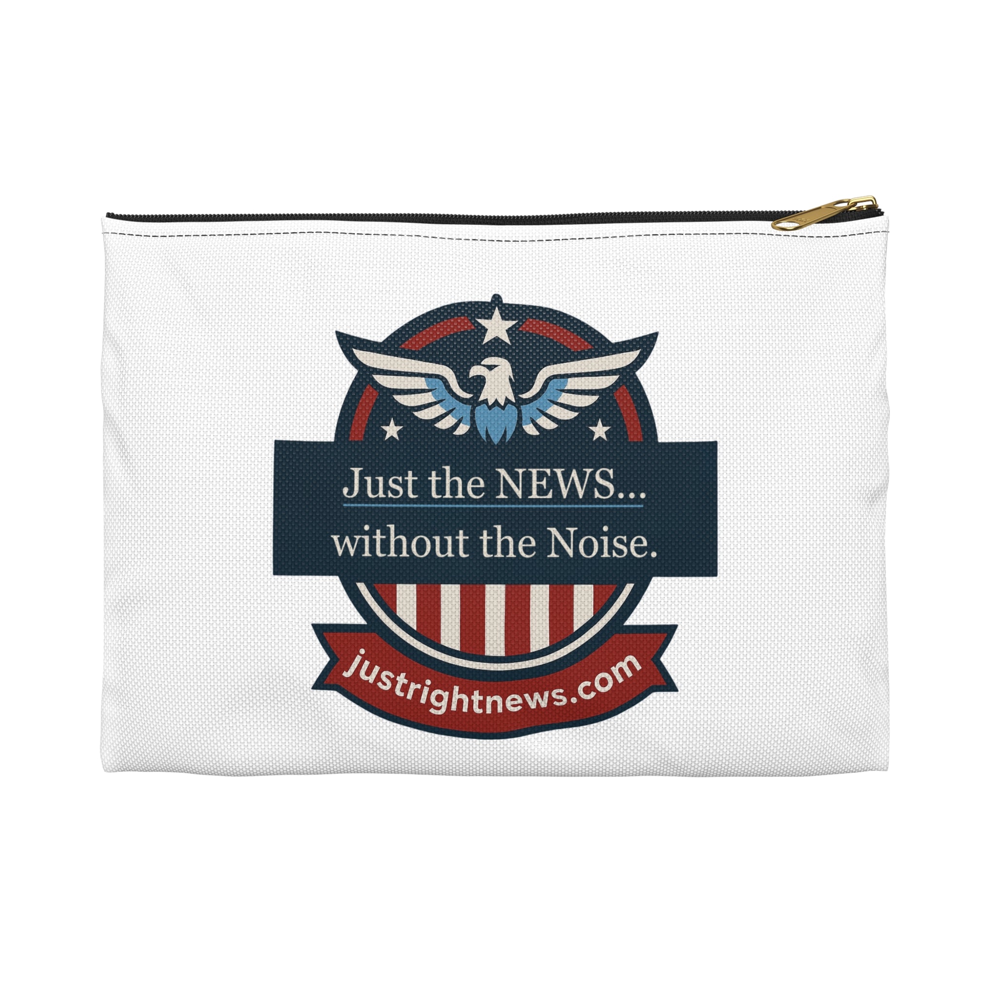 Accessory Pouch - ‘Just the NEWS… without the Noise’ Design, Perfect for Daily Use, Travel, Gifts, Organizing, School, and Work